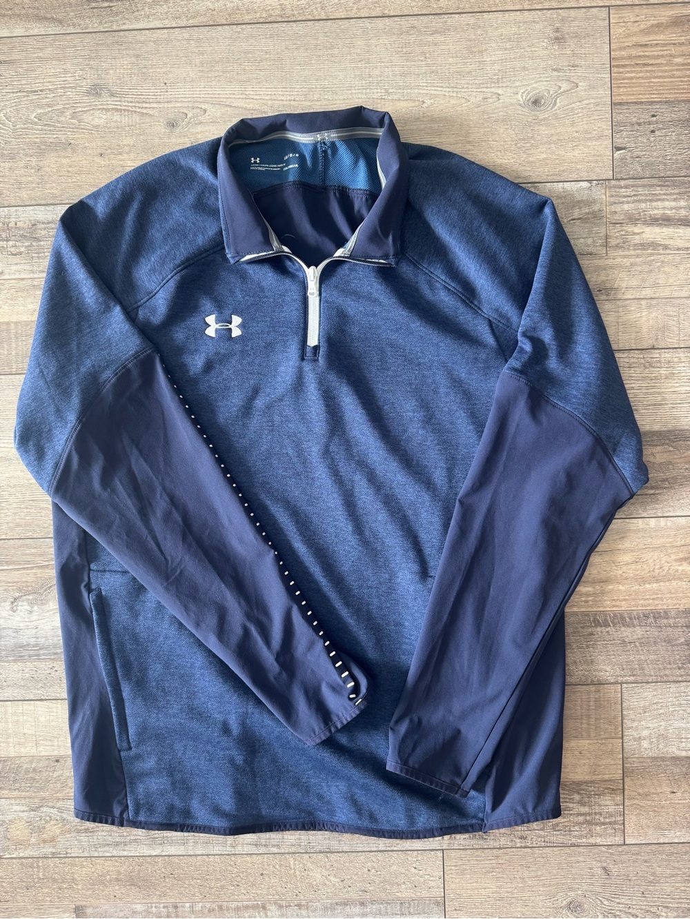 Under Armour Navy and Dark Blue Quarter-Zip Performance Jacket